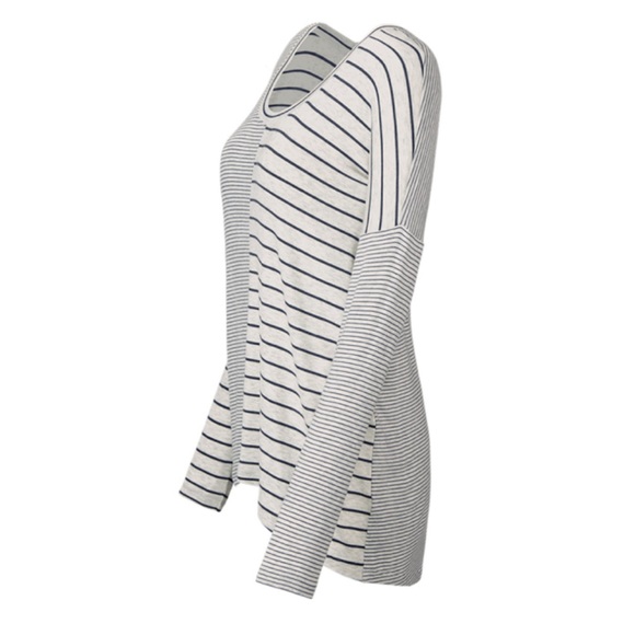 Cabi Pivot Tee - Pewter Stripe Size XSmall - Picture 3 of 8